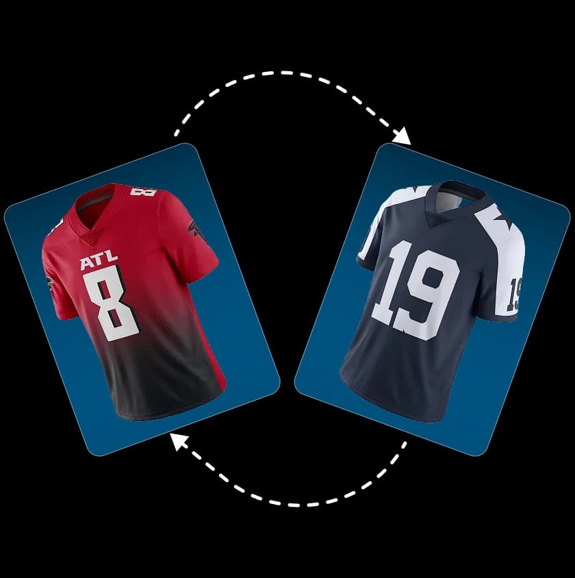 Digital jersey sharing image